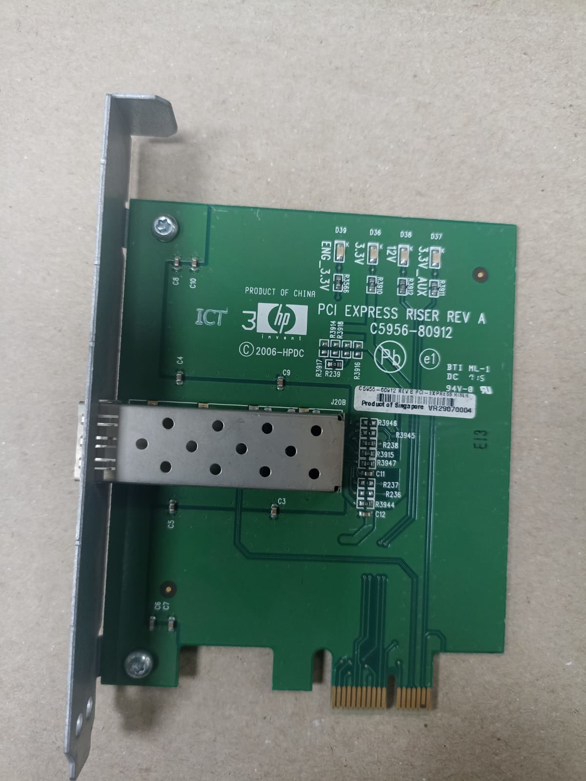 HP C5956-67355 cm8050 cm8060 PCI Express Riser PCA Board
