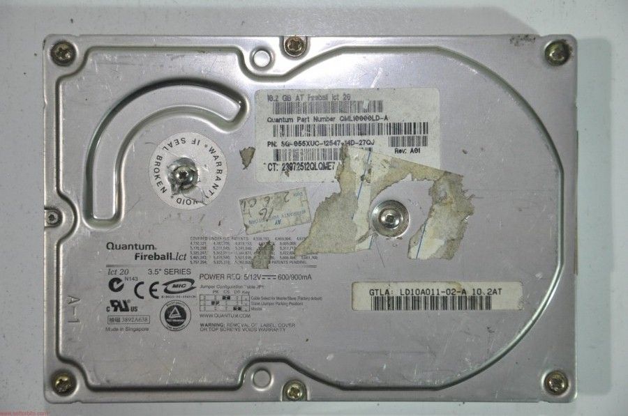 QUANTUM IDE 10GB LD10A011-02-A SQ-055XUC-12547-14D-27Q7 3.5'' 5400RPM HDD