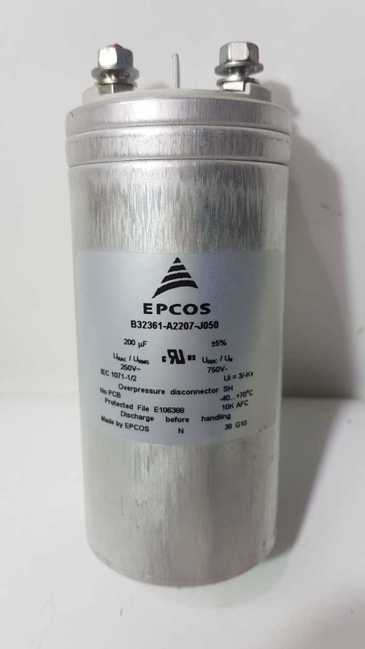 EPCOS 200uF 250V B32361-A2207-J050 Kondemsator Capacitor