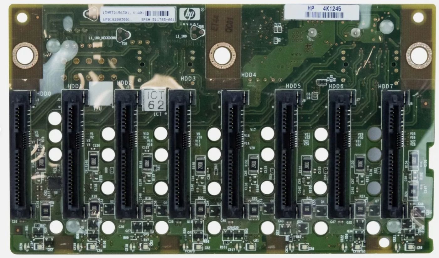HP 511785-001 ProLiant ML350 G6 / ML370 G6 SAS Backplane Board