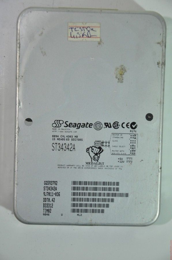 SEAGATE IDE 4.3GB ST34342A 3.5'' 4500RPM HDD
