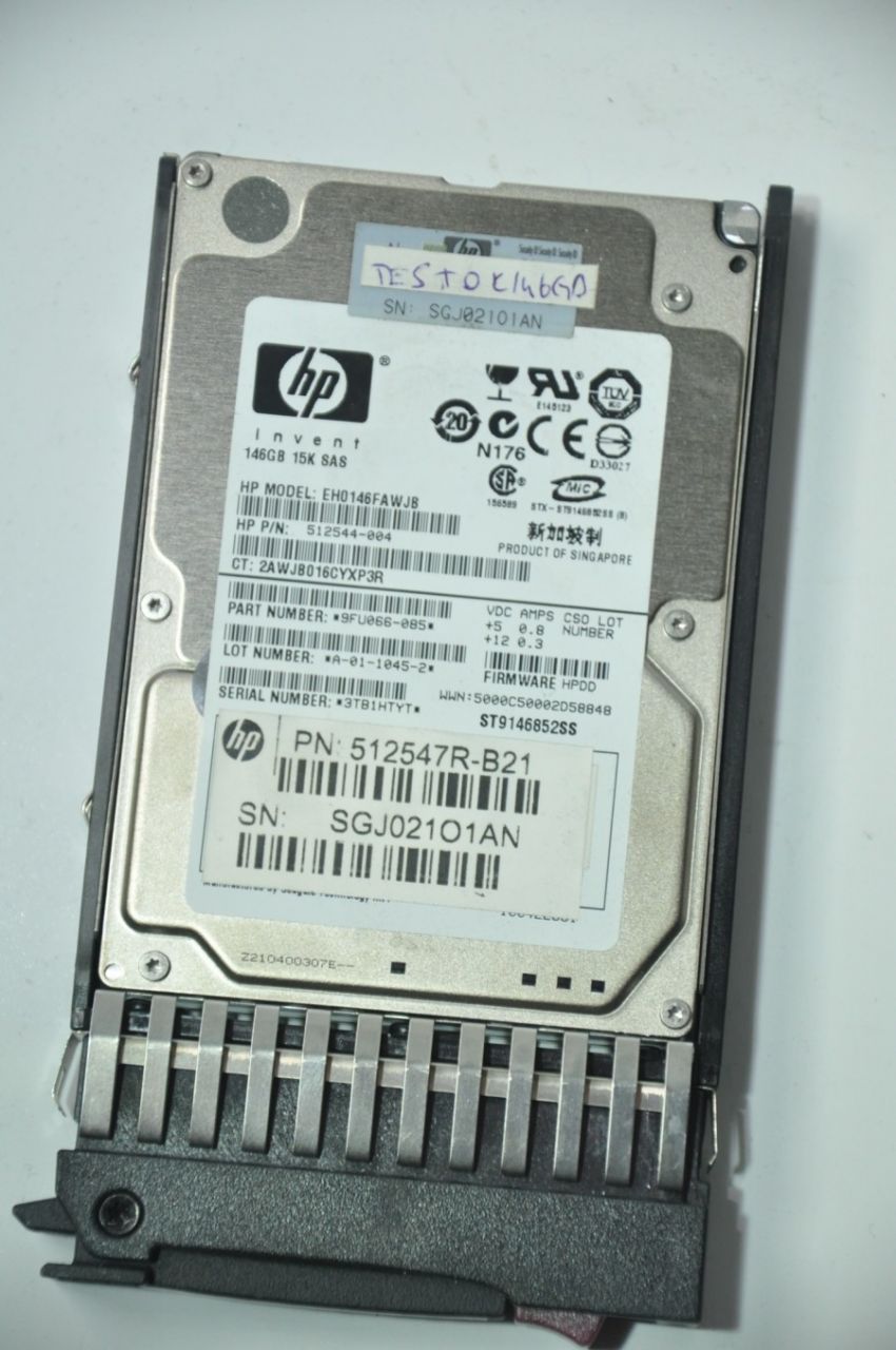 HP SAS 146GB ST9146852SS 512544-004 512547R-B21 2.5'' 15000RPM SCSI HDD
