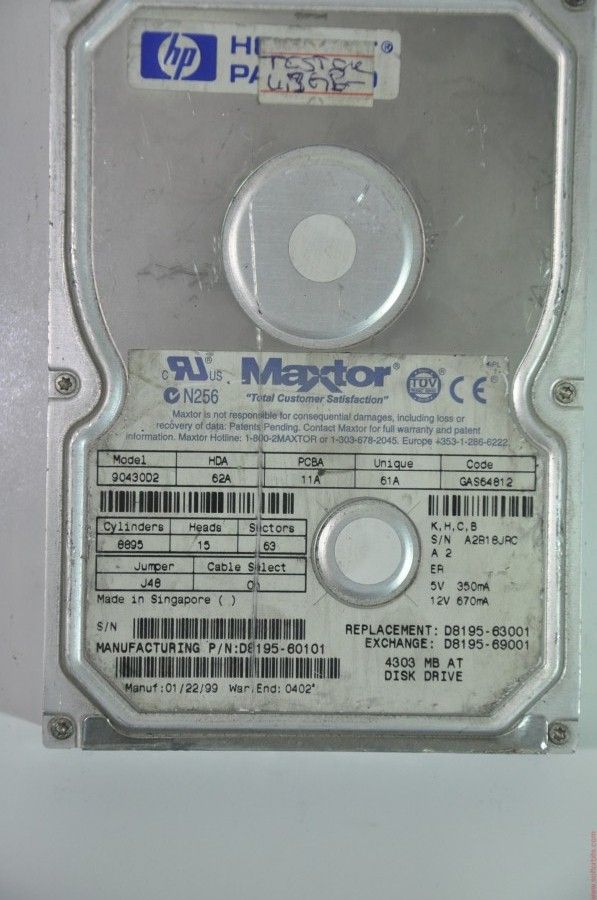 MAXTOR IDE 4.3GB 90430D2 3.5'' HDD