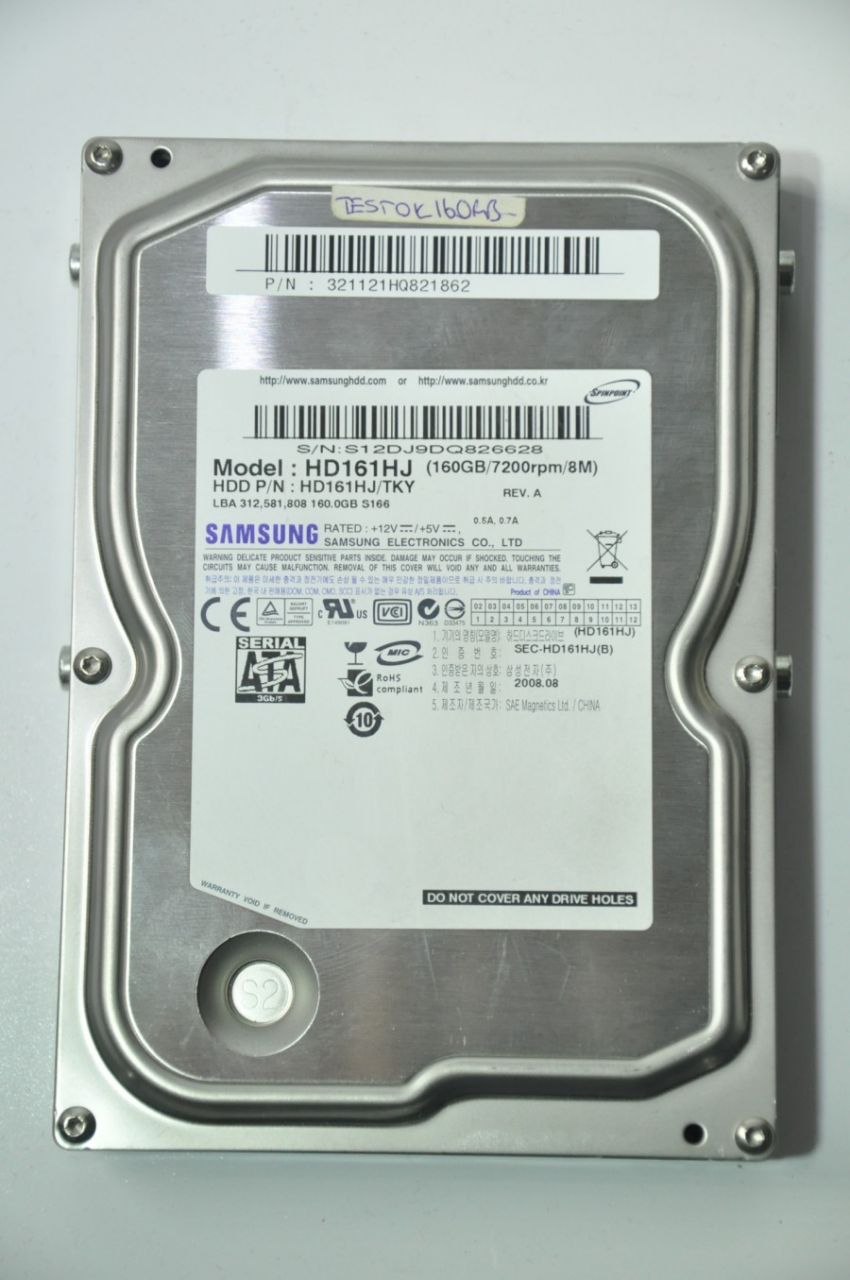 SAMSUNG SATA 160GB HD161HJ 3.5'' 7200RPM HDD