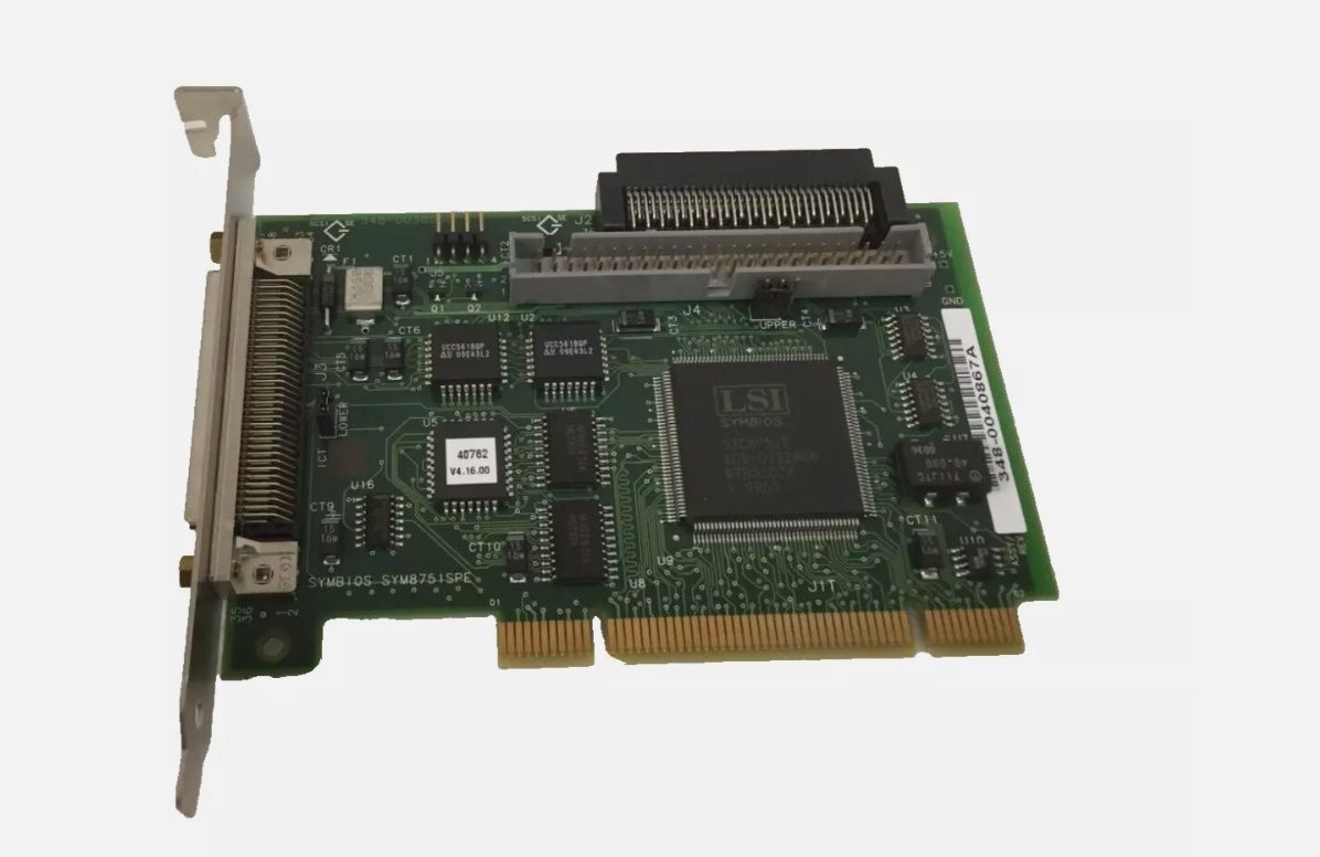 LSI LOGIC SYMBIOS PCI SCSI CONTROLLER CARD 375-0097-01 REV.50 KUTULU