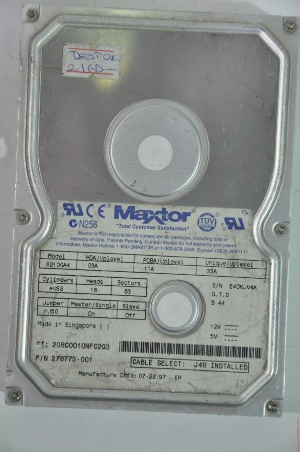 MAXTOR IDE 2.1GB 82100A4 3.5'' 4500RPM HDD