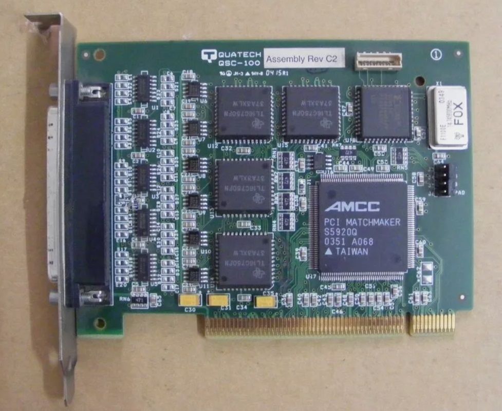 QUATECH QSC-100 REV C multi-port serial card
