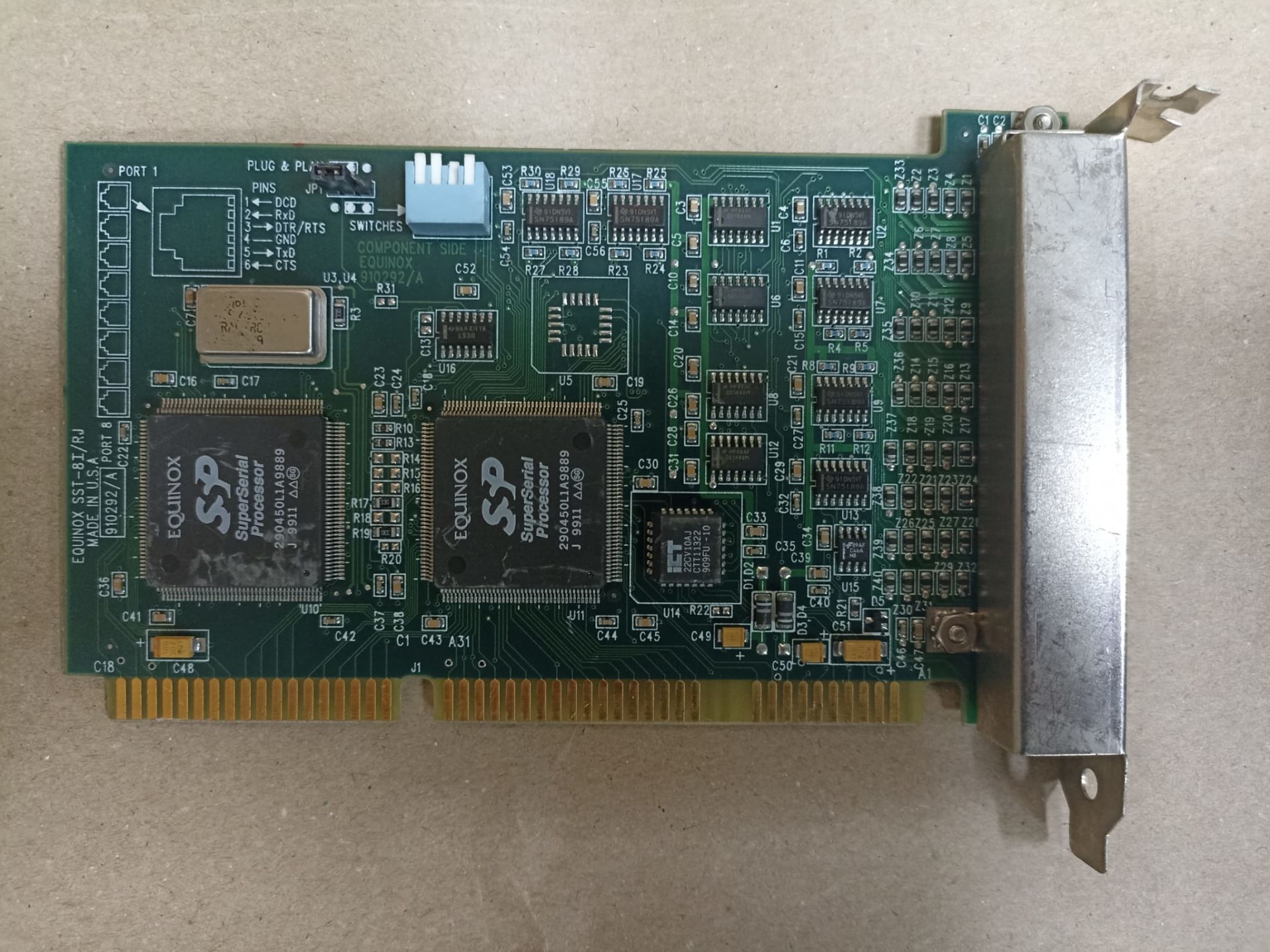 EQUINOX SYSTEMS, INC.  SST-8I/RJ MULTIPORT BOARD
