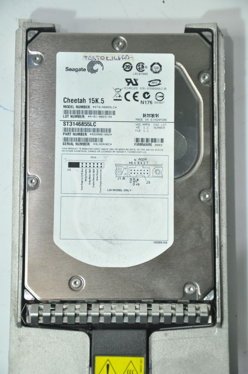 SEAGATE 80 PIN 146GB ST3146855LC 15000RPM SCSI HDD