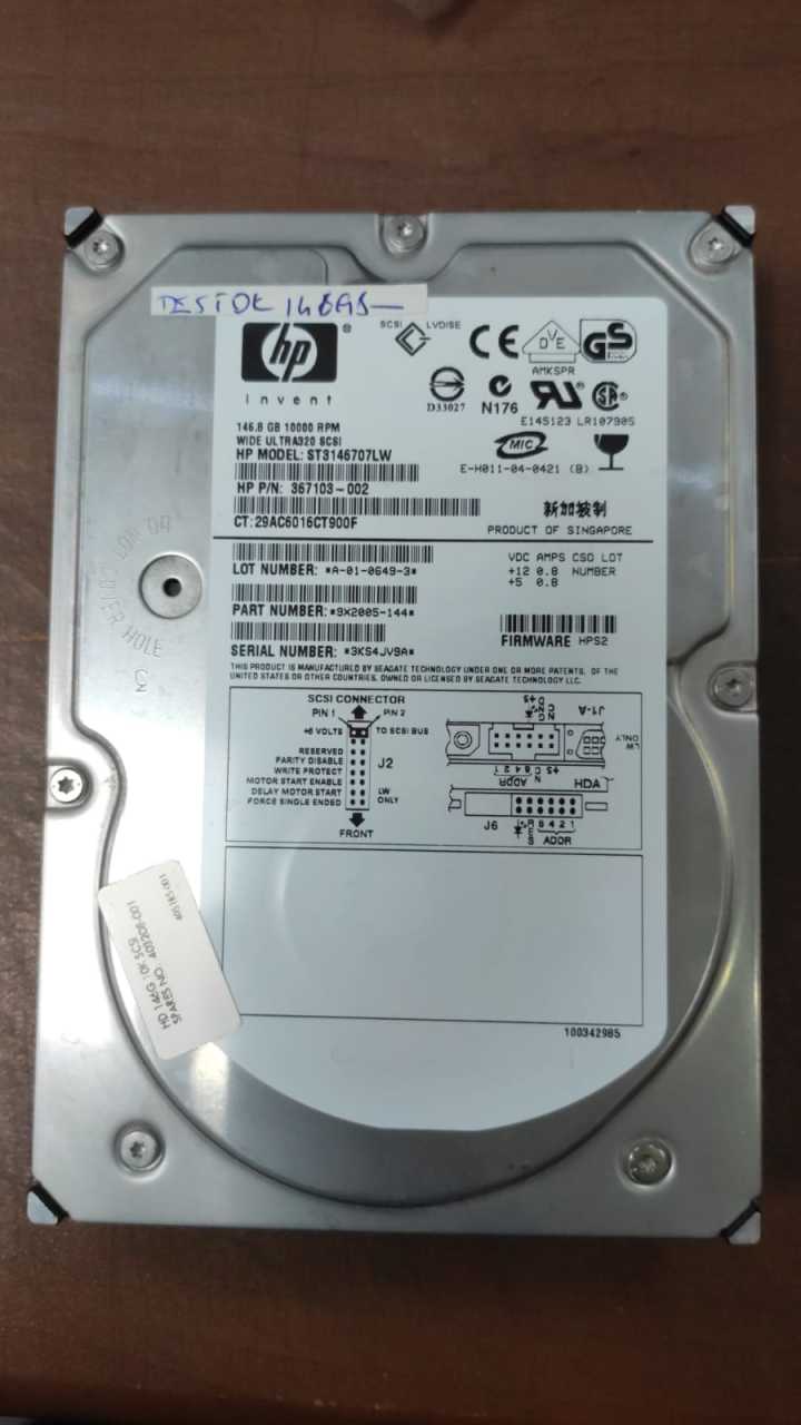 SEAGATE 68 PIN 146GB ST3146707LW 3.5'' 10000RPM SCSI HDD