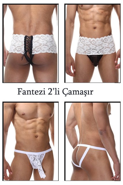 2 li Erotik  Erkek Külot