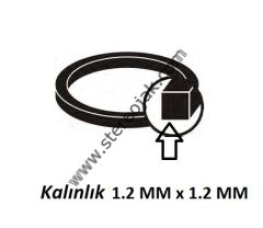 87mmx1.2mmx1.2mm teyp mekanik lastiği