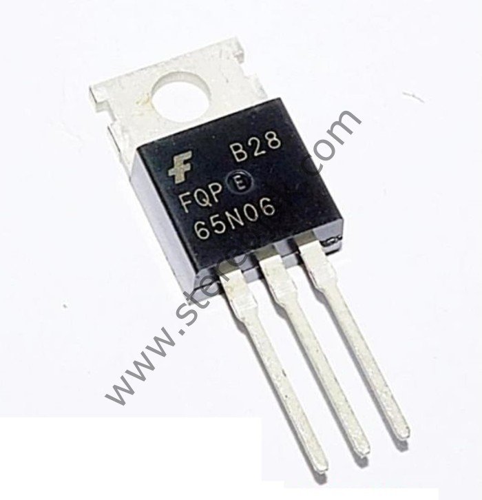 65N06    /   FQP65N06 ( 1.SINIF  OTO AMFİLER TAM PERFORMANS)  Power MOSFET, N-Channel, QFET®, 60 V, 65 A, 16 mΩ, TO-220