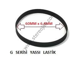 G-60 YASSI LASTİK ÇAP:60MM x 6.4MM