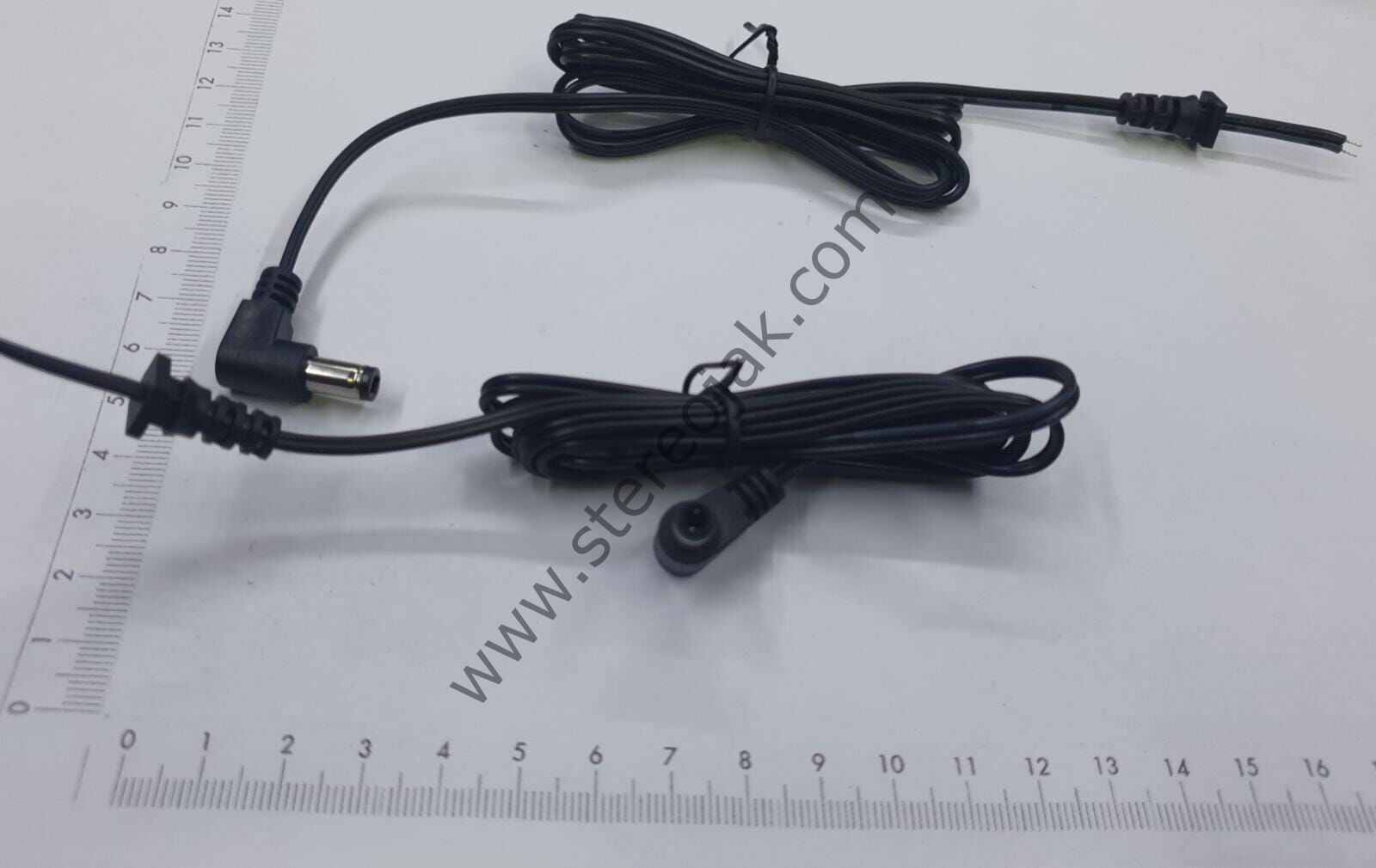 5.5x2.1mm   1.25 metre  dc adaptör kablosu ince kasa