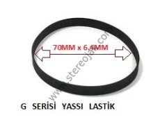 G-70 YASSI LASTİK ÇAP:70MM x 6.4MM