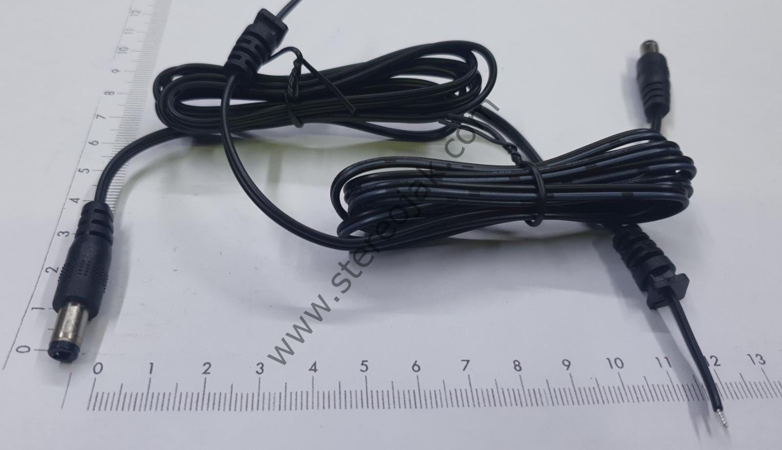 5.5x2.1mm   1.25 metre  dc adaptör kablosu