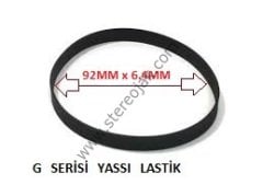 G-92 YASSI LASTİK ÇAP:92MM x 6.4MM