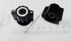 Potansiyometre Düğmesi , 6.3mm Genişlikteki Pot Millerine Uygundur , Yandan Vidalıdır , Yükseklik : 23mm , Made in Taiwan