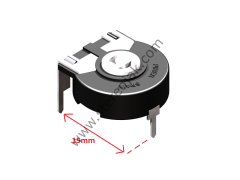 10K , Kare Yuvalı , 15mm Bacak Aralığı , %20 , PIHER TRİMPOT , Made in Spain (1.Sınıf )