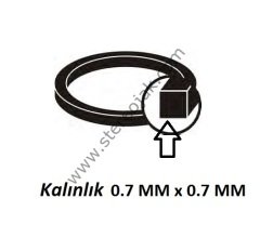 Walkman lastiği  58 mm x 0.7 mm