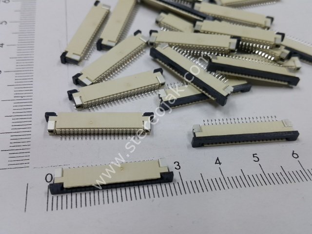 20 pim /pin flat kablo soketi 1mm diş aralığı  üst kontak