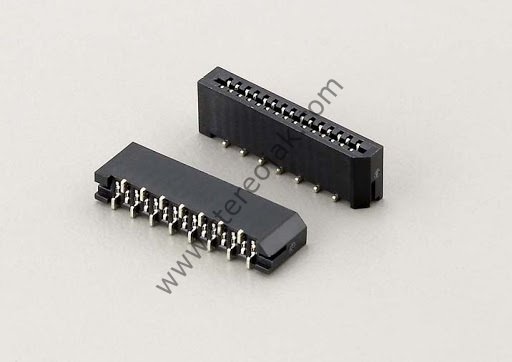 18 pin   1mm  dik çift kontaklı   flat kablo yuvası