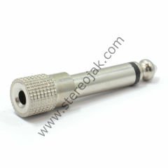 3.5mm Mono Jak'ı 6.3mm Mono Jaka Çevirici Jack ( 3.5mm to 6.35mm 1/4 inch Mono Jack Plug Adapter )  ( KALİTELİ )