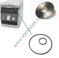 SONY RXD7    (  HCD-RXD7 ) Müzik Seti      CD    Bölümü  Lastik Seti