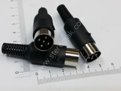 MİDİ PLUG DİN PLUG 5 PİN-90 ERKEK SEYYAR