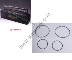 HITACHI 'Boombox' Modelleri  uyumlu Çift Kaset Çalar Lastik Seti   TRK-3D80, TRK-3D80E, TRK-3D80H, TRK-3D88