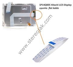 SP14Q005 Hitachi LCD Display     uyumlu  Lcd  Flat  kablo   14 Pin   30 Cm