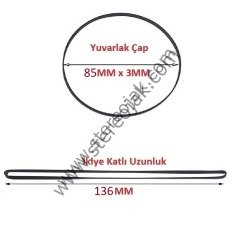 Y SERİSİ 85 x 3MM ( 85MM ENLİ LASTİK ) ( İKİYE KATLI 136MM )