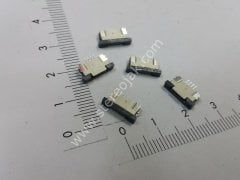 4 pin 1mm alt kontak  diş aralığı flat kablo  yuvası
