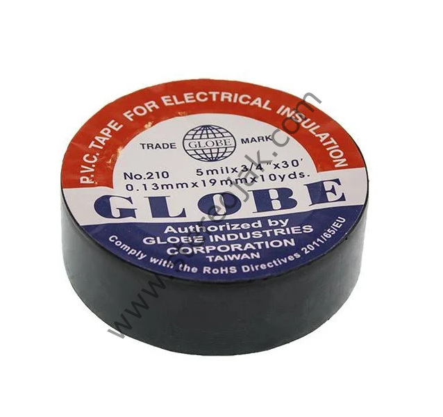 Globe İzole Elektrik Bandı Siyah