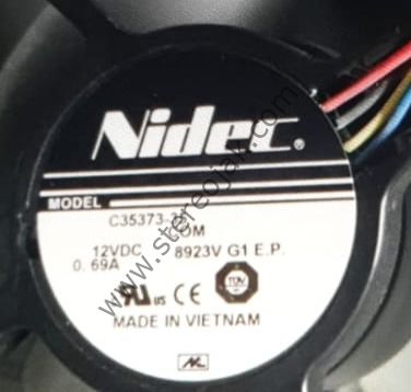 NIDEC  MODEL  C35373-35 COM   8923V G1 E.P   8025 12V 0.69A dört kablolu PWM sıcaklık kontrol fanı   ( DL08025R12U )