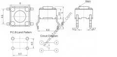 6x6x4.3mm     SWITCH