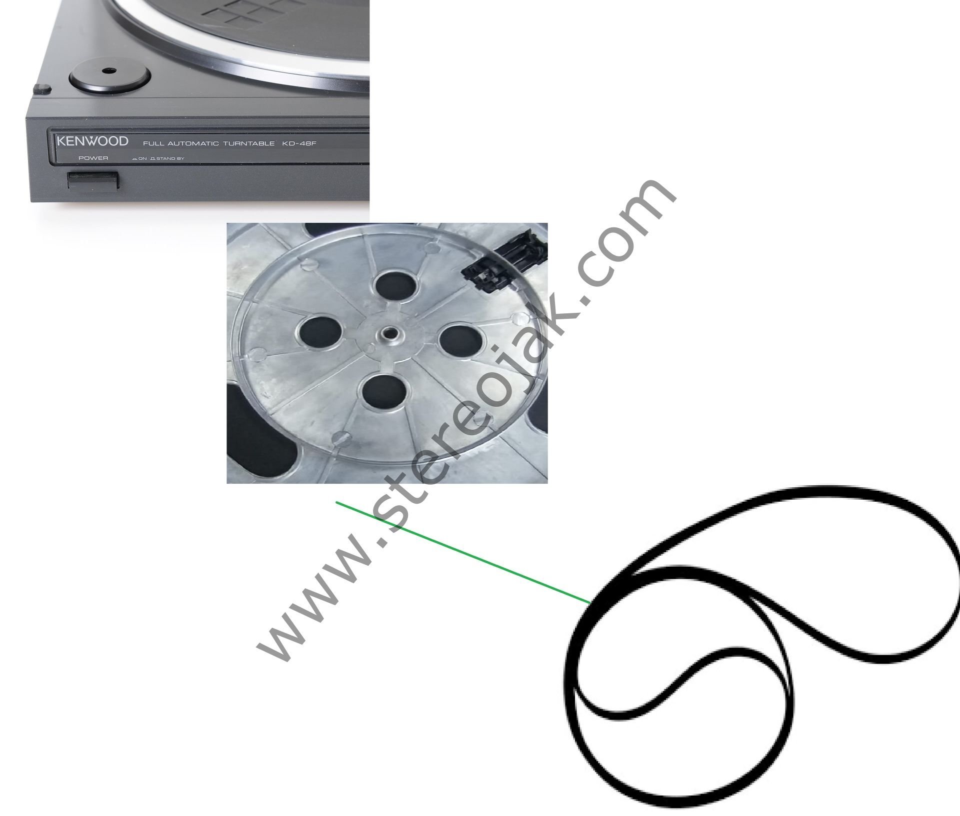 KD-48F  KENWOOD  PİKAP  LASTİĞİ -  KENWOOD TURNTABLE  BELT