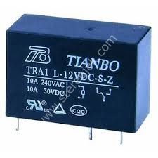 tra1 l-12vdc s z  12V Tek Kontak 5 bacak  Tianbo 4051 (12V 10A)