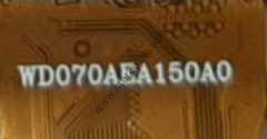 Harward Hr-713 İndash  Multimedya Teyp LCD EKRAN    WD070PHT50AE-A1           WDO7OPHT50AE-A1      WDO70PHT50AE-B1