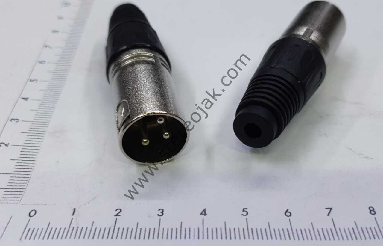 3 PİN ERKEK  XLR CANON ERKEK JACK