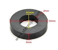 ( A-13 ) 13mm X 8.5mm X 2mm X 2mm Teyp Makara Lastiği , Kasnak Lastiği A-13 Model