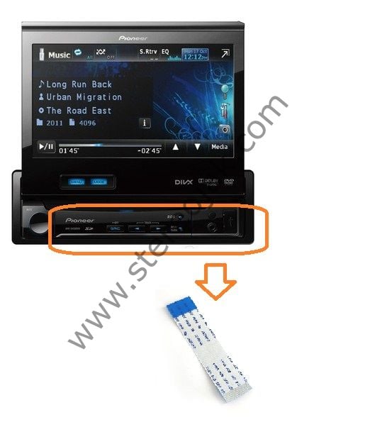 AVH-P5450DVD   AVH-P5400DVD  ÖN PANEL  TUŞ TAKIMI  FİLMİ  ( BANDO-T. -F-  E66085 )