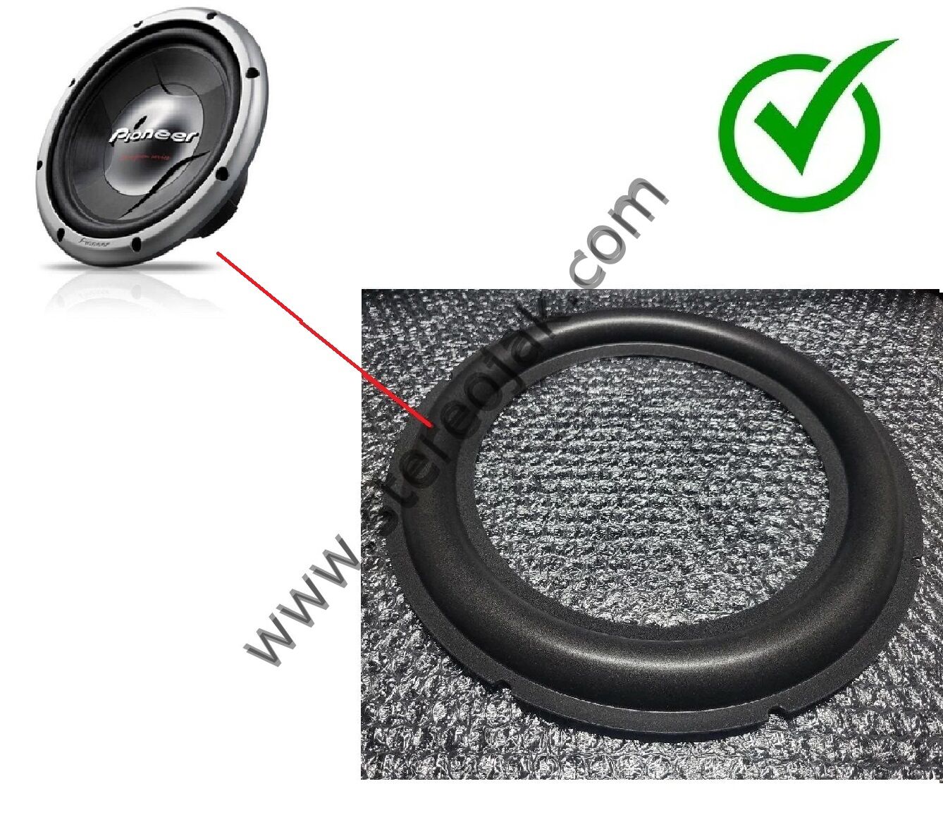 Pioneer TS-W308F , 30cm F-Type Subwoofer (1000W) , Körüğü , 1.Sınıf