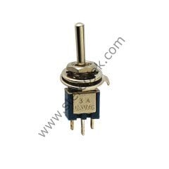 Toggle Switch 5mm 3 Pin Small Kaliteli