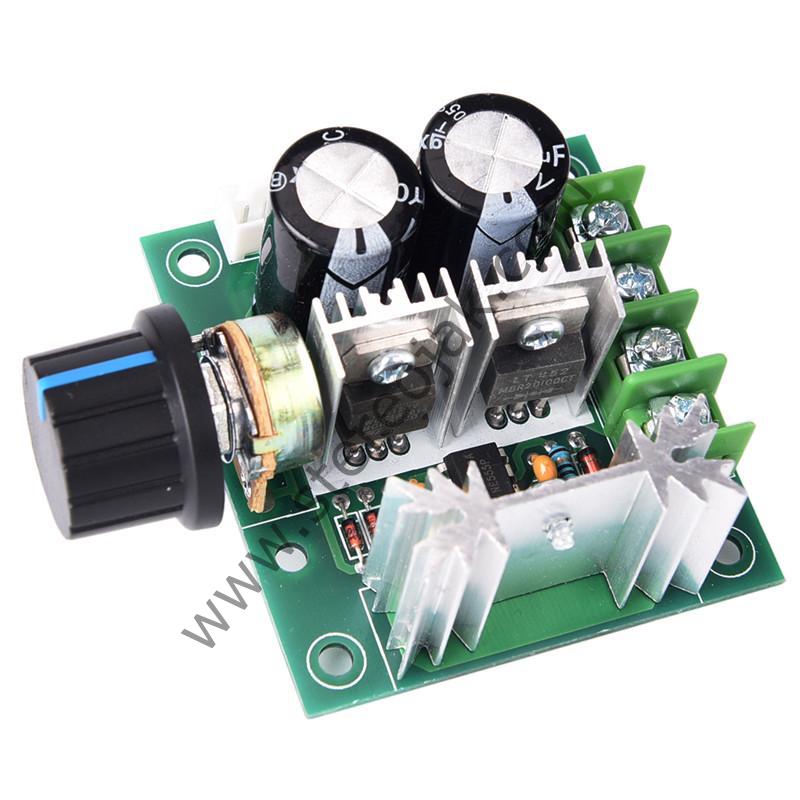 DC 12V-40V Arası , 10 Amper  , 400 Watt  , Motor Hız Kontrol Kartı , PWM Modülü