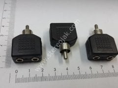 1 Rca erkek  2x3.5mm stereo DİŞİ çıkış