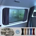 VW T5 Caravelle / Multivan ara bölmeli perde takımı rayları dahil-5 cam