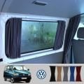 VW Transporter-T4 Cam Perde Perdesi ve Rayları Komple Takım- 3 Cam
