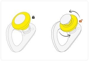 Petzl Coeur Pulse P37S Çıkarılabilir 12 mm Bolt+Bolt Kulağı